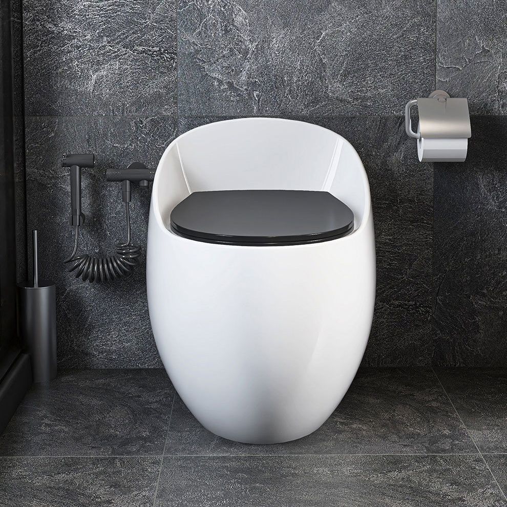 Siphon Jet Porcelain Toilet One Piece Toilet Floor Mounted Urine Toilet