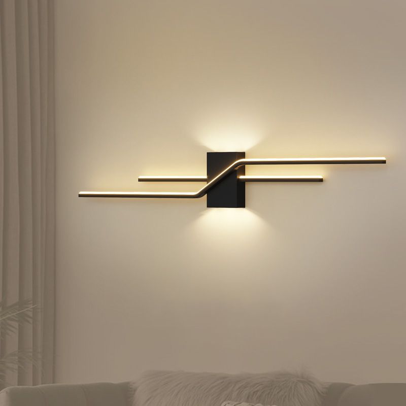 Minimalism Wall Light Fixtures Linear LED Indoor Wall Sconce Lighting for Living Room