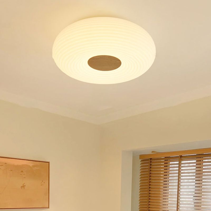 Drum Shape Flush Ceiling Light Modern Flush Mount Ceiling Fixture for Bedroom