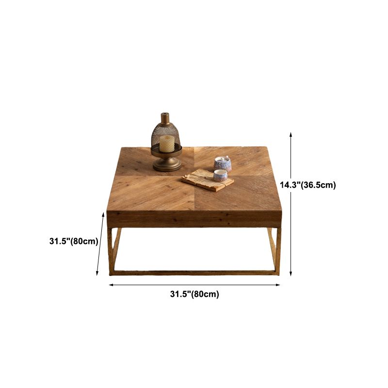 Scandinavian Medium Wood Coffee Table Wooden Coffee Table for Living Room
