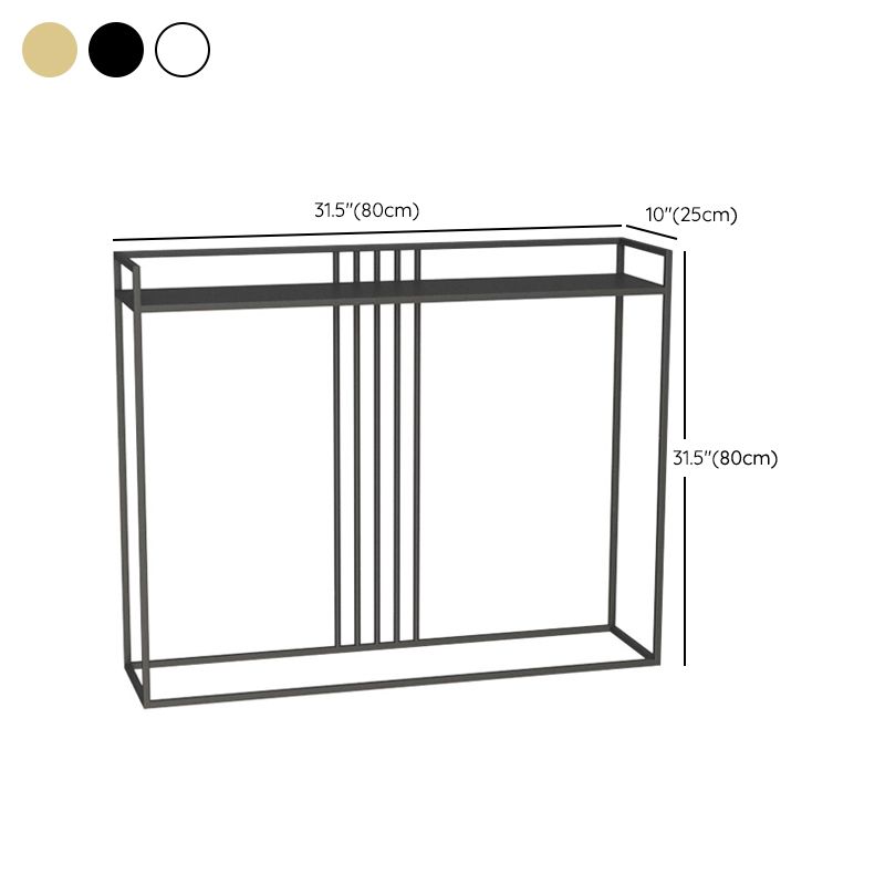Rectangle Console Accent Table Antique Finish Console Sofa Table in Metal