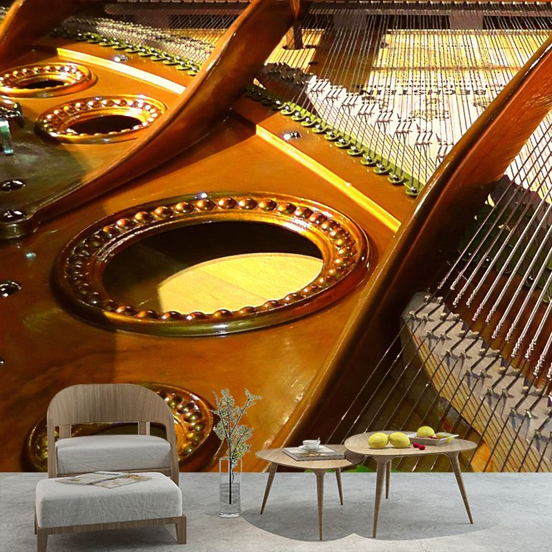 Washable Photography Mural Wallpaper Musical Elements Indoor Wall Mural