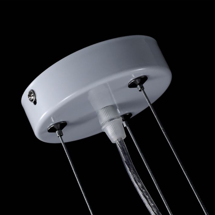 Blanc Modern 1-Light Down Lighting Acrylique suspendu suspendu pour la chambre des enfants