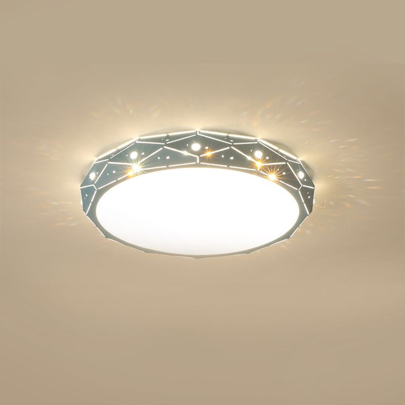 Plafonnier minimaliste pour chambre d'enfant, éclairage aérien LED en métal Macron