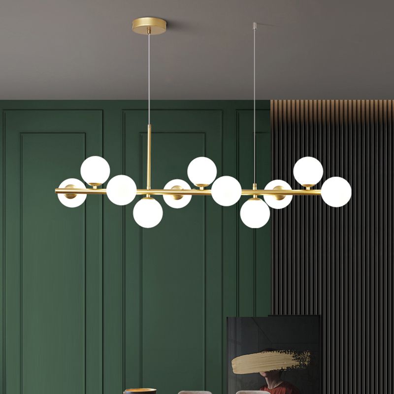 Luz de colgante de cabezal múltiple de estilo de isla de estilo simple moderno para sala de estar para sala de estar