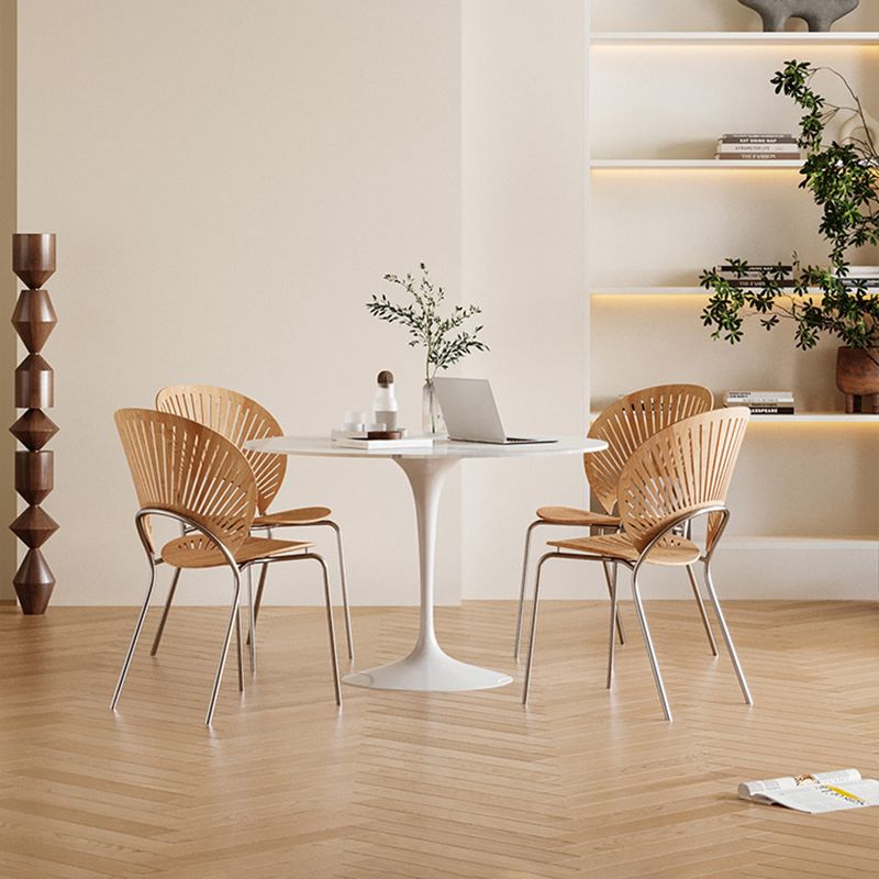 Round Dining Set for Kitchen 1/2/3/4/5 Pcs Stone Top Dinette Set