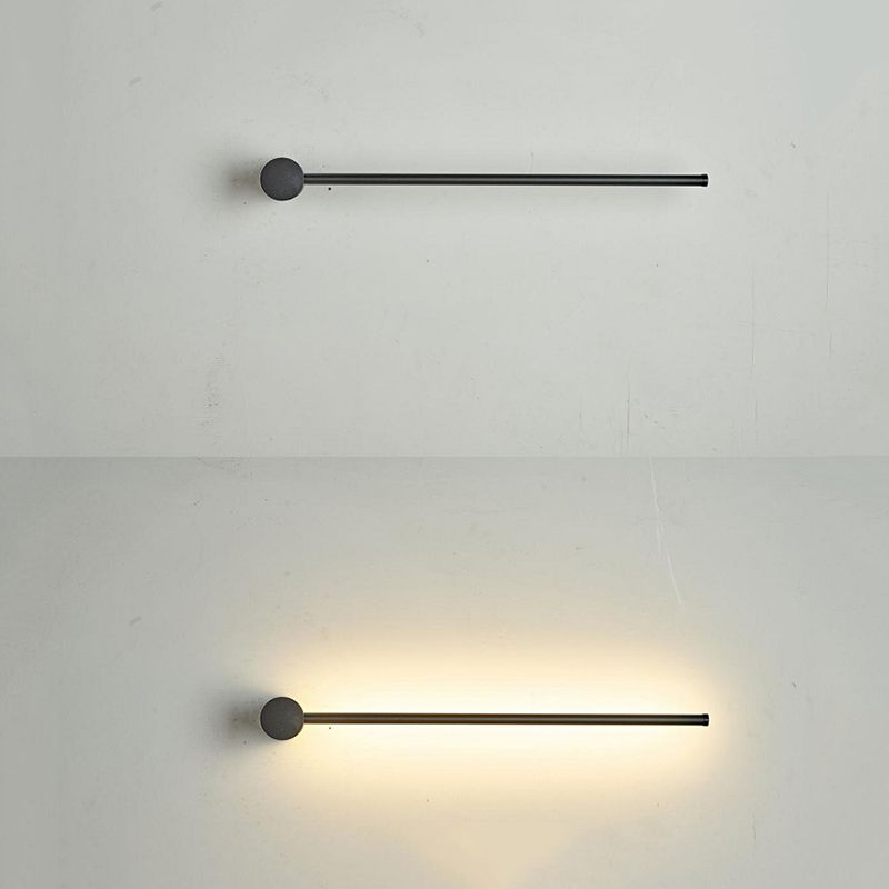 Lámina de pared de línea LED de minimalismo nórdico diseño rotativo