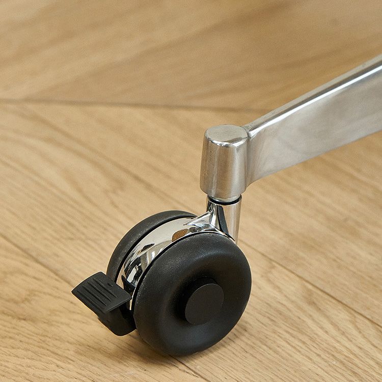 Modern Round Dining Table Wooden Tabletop with Metal Pedestal Base