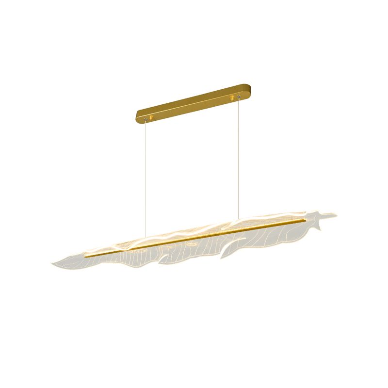 Moderne Inselanhänger Lampen 1-Licht-Restaurant Hängende Leuchten mit Acrylschatten