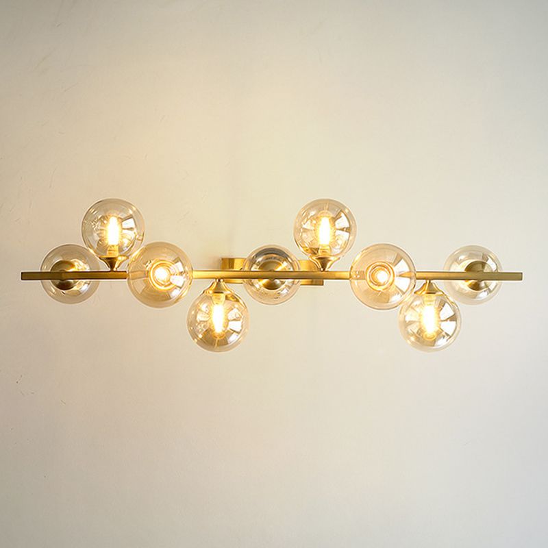 Spherical Shape Island Pendant Modern Style Glass Multi Lights Island Lighting for Bedroom