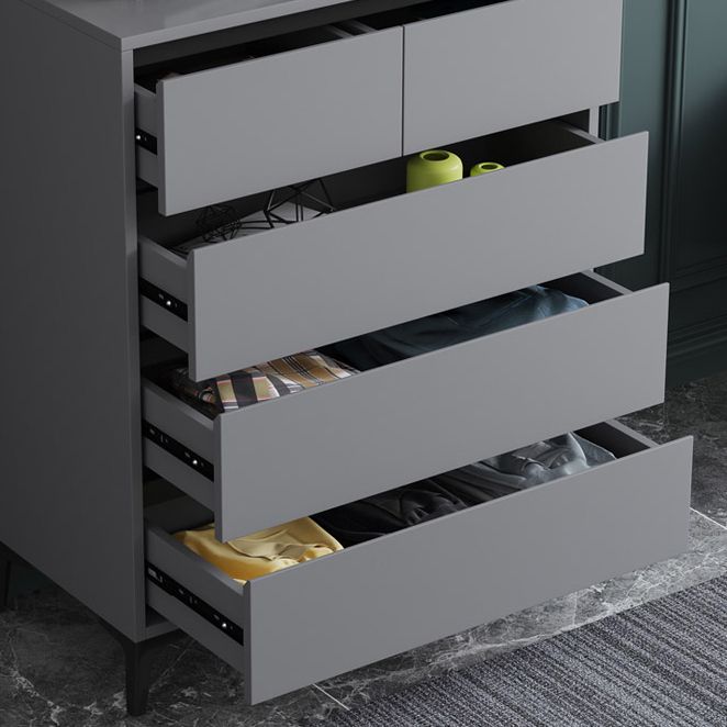 Contemporary Horizontal Double Dresser Wood Storage Chest Dresser for Bedroom