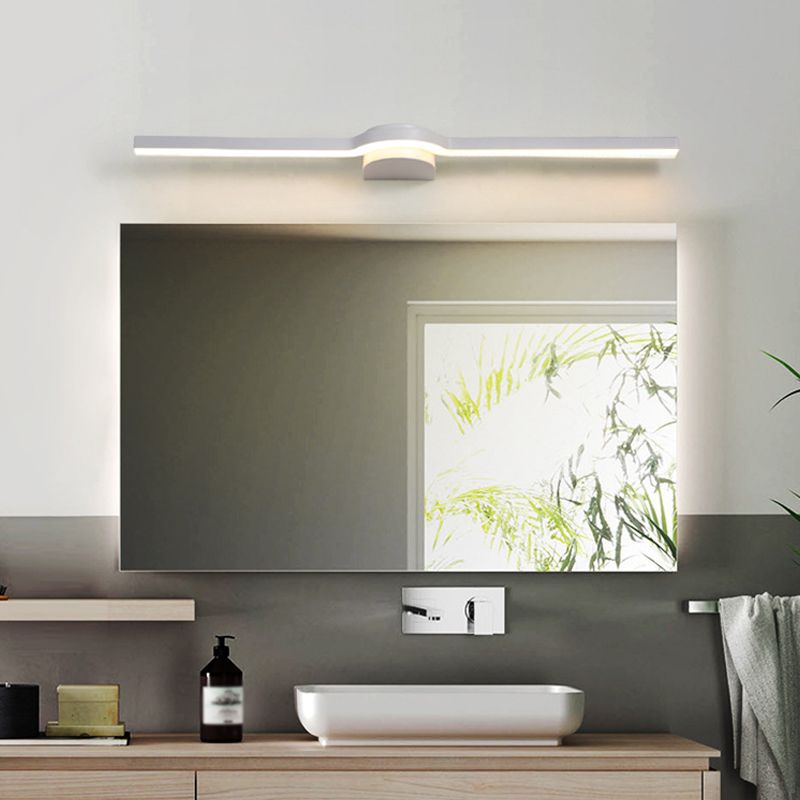 Metal Thin Vanity Wall Sconce Modern Style 1 Light Vanity Lighting Fixtures