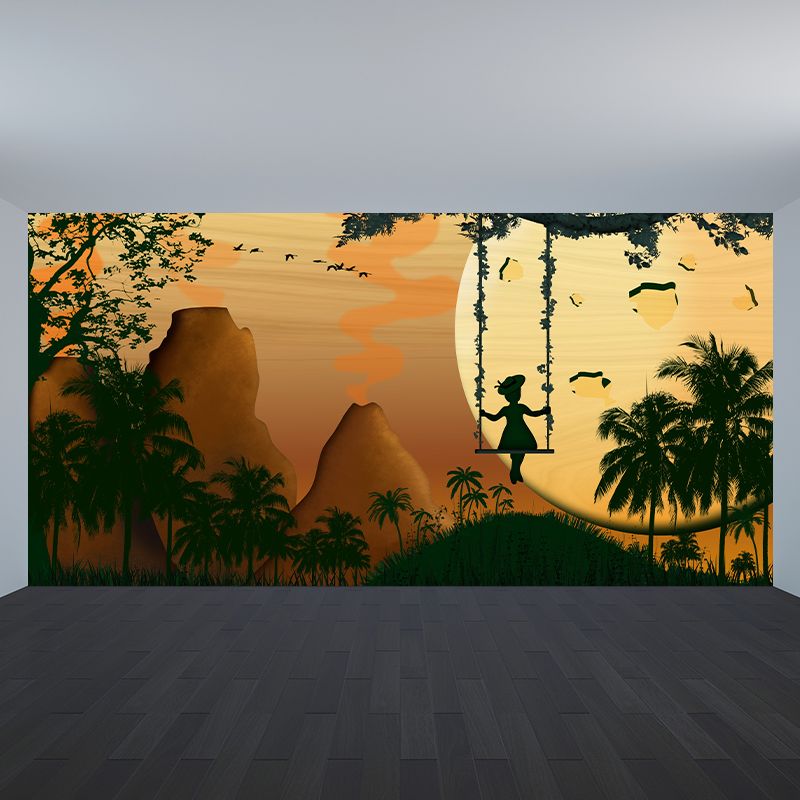 Stain Resistant Dreamland Mural Wallpaper Illustration Indoor Wall Mural