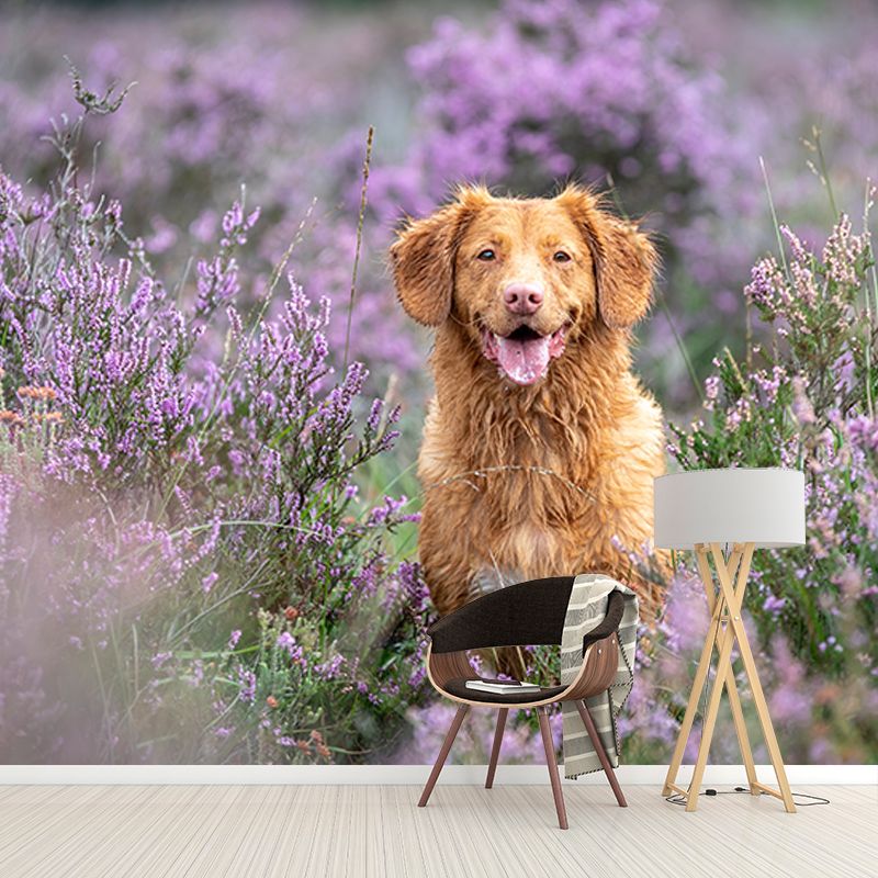 Lovely Dogs Photography Mural Wallpaper Decorative Bedroom Wall Mural