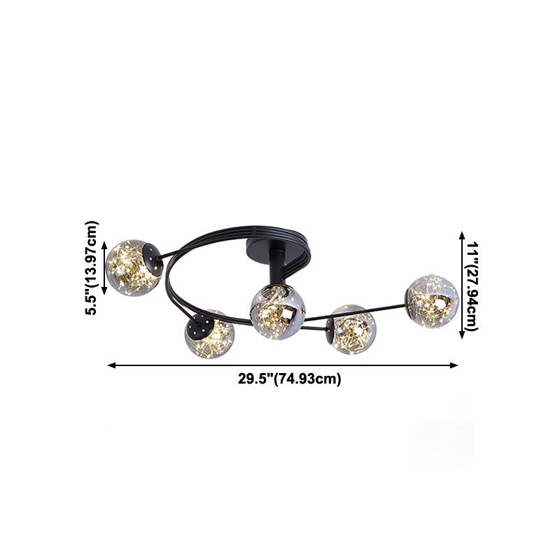 Creative Sputnik Flush Mount Light Contemporary Bedroom Living Room Ceiling Light