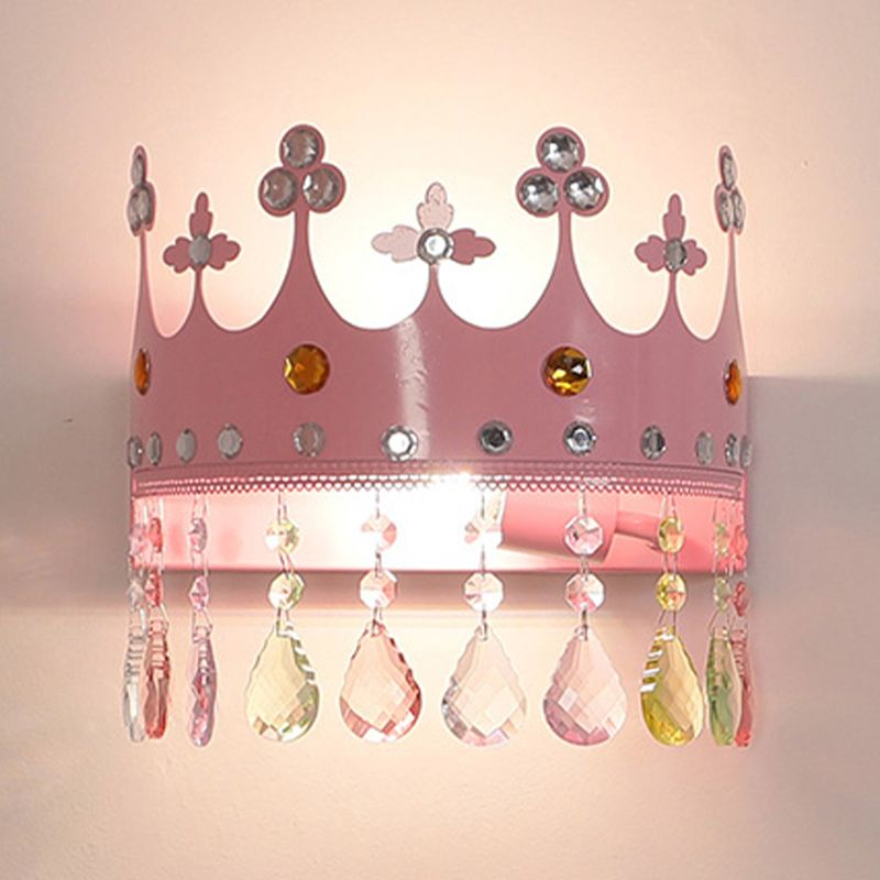 Nordic Style Wall Mount Light Crown Shape Wall Lamp for Children's Room