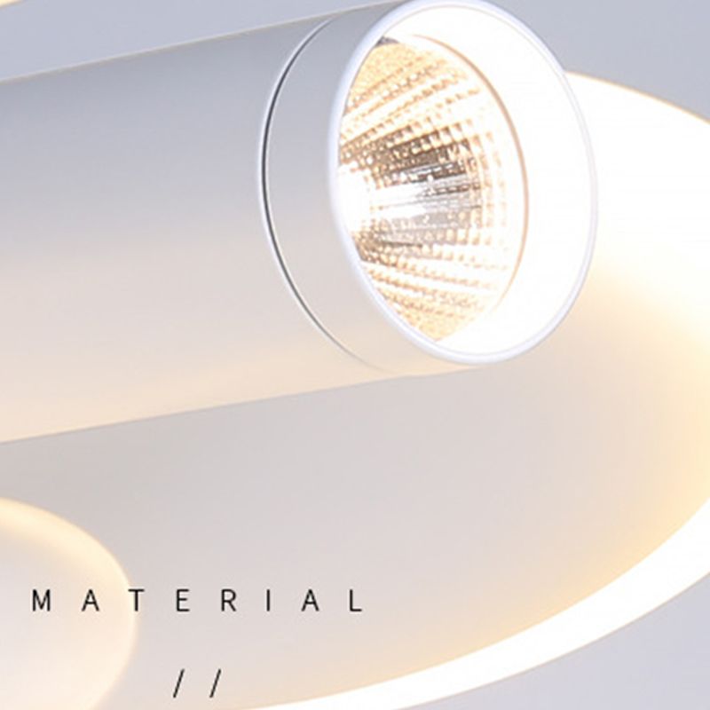 Luminaria de montaje de techo de forma de nube LED Nordic LED de montaje de techo de metal