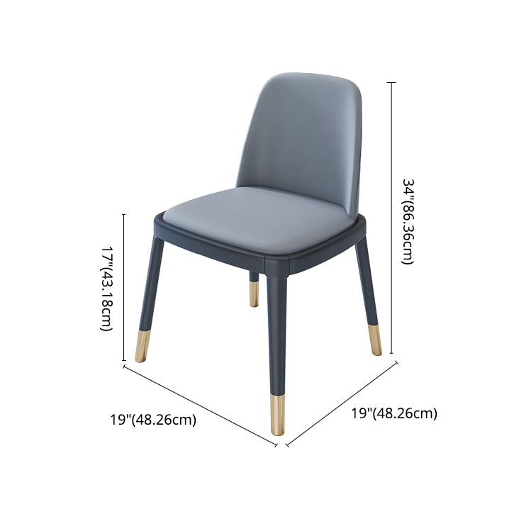 Minimalist Style Traditional Height Dining Set with Fixed Table and 4 Black Legs Base