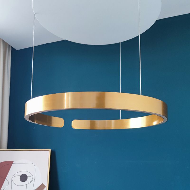 Ring Kronleuchter Leuchte moderne Einfachheit Acrylpendelleuchte für das Restaurant