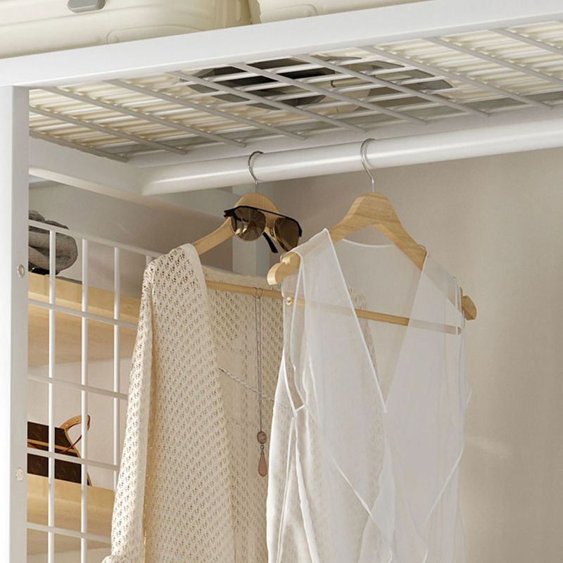 Contemporary Freestanding Wardrobe Closet Home Metal Wardrobe