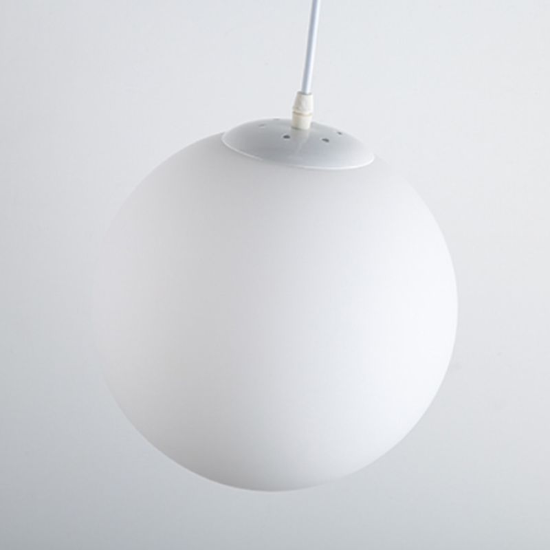 Ball Shape Hanging Light Fixture Glass Simple Hanging Pendant Light