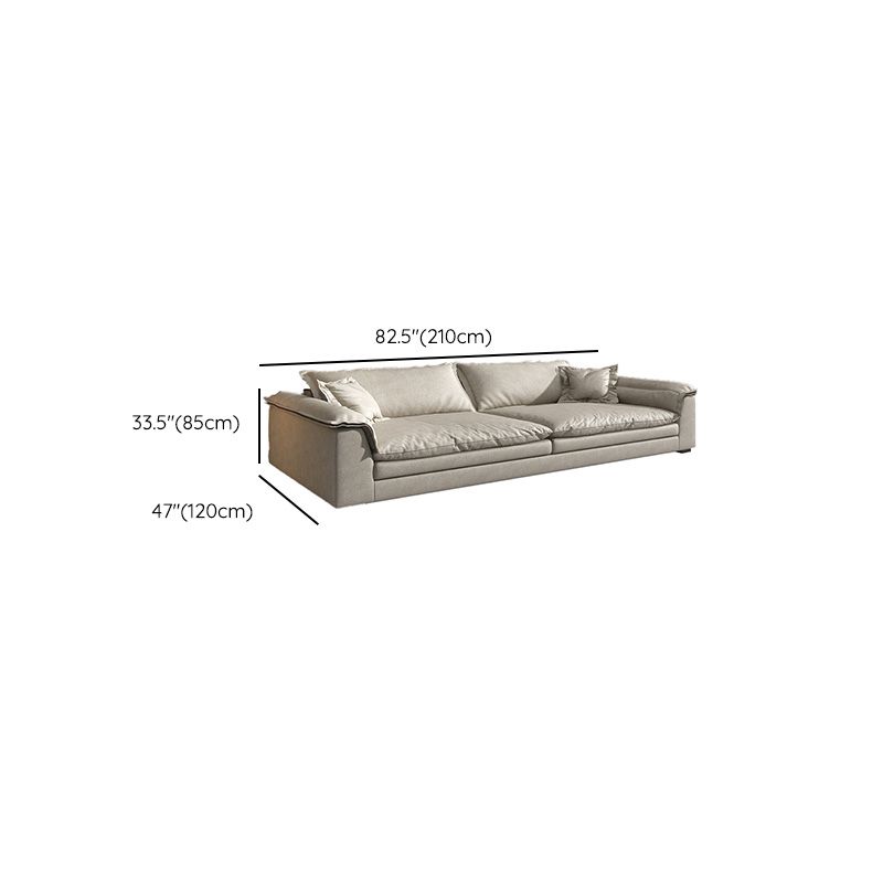 Contemporary Settee Living Room Pillow Top Arm Pillows Seating