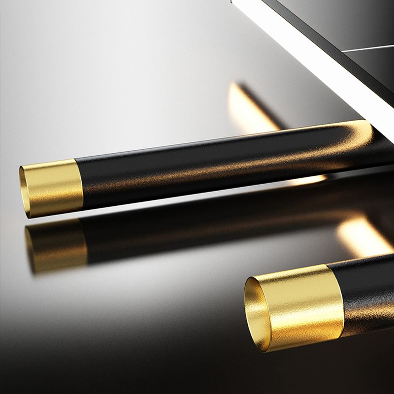 Modern Chandeliers For Dining Room Geometric Hanging Pendant Lights Metal Chandelier