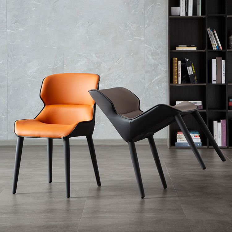 Chaise de salle à manger de style contemporain éponge chaise latéral rembourrée pour la maison