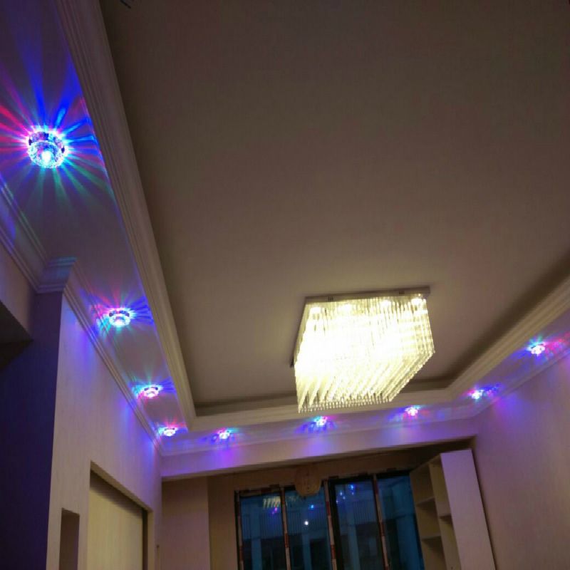 Mini-inbouwplafondverlichting Moderne minimalistische stijl Kristal 1 licht Inbouwlicht voor woonkamer