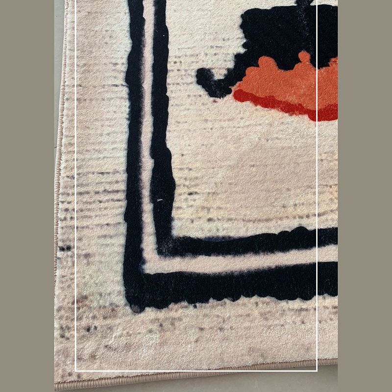 Fancy Morocco Area Rug Antique Pattern Polyester Area Carpet Anti-Slip Rug for Living Room