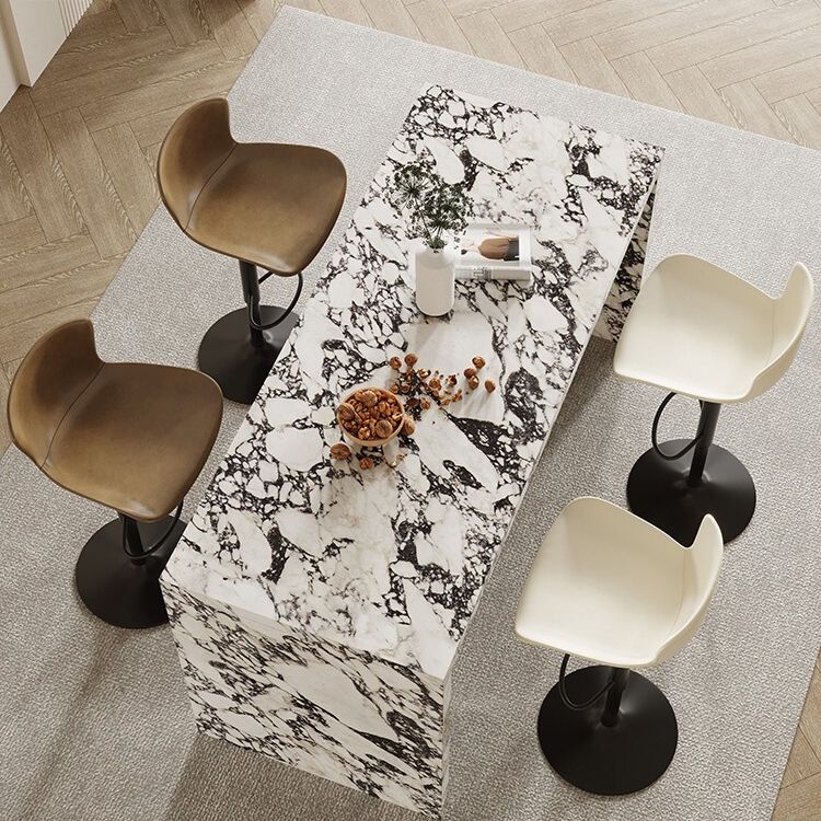 1/2/3/4/5 Pieces Bar Stool and Table Set Rectangular Pub Set