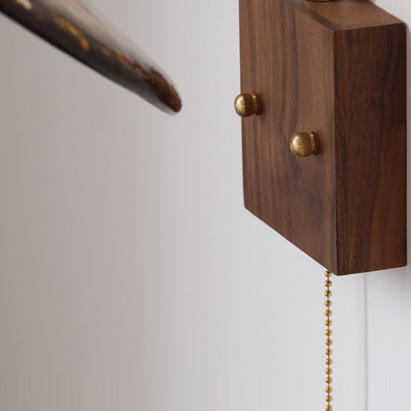 Contemporary Wall Sconce Armed Sconce Lighting with Glass for Bedroom