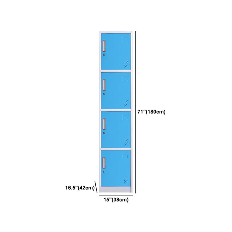 Hinged Steel Wardrobe Cabinet Contemporary Wardrobe Armoire for Home