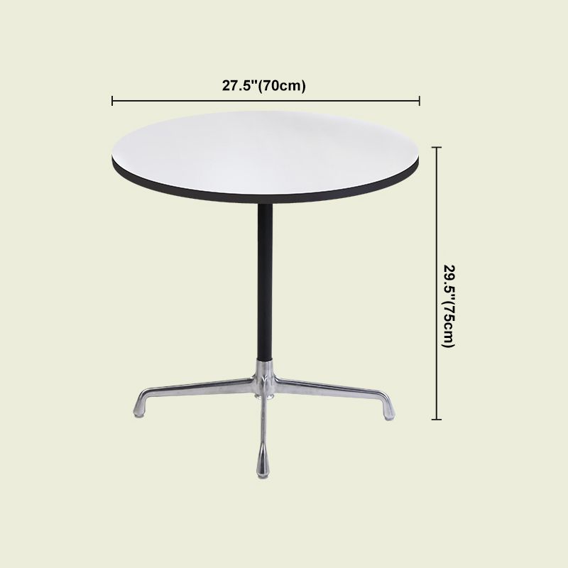 Table à manger de style industriel Table à manger standard à la hauteur avec base de piédestal pour la maison
