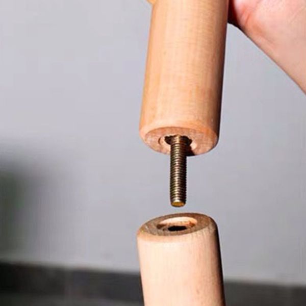 Modern Style Coat Rack Solid Pine Wood Free Standing Hooks Design Coat Rack