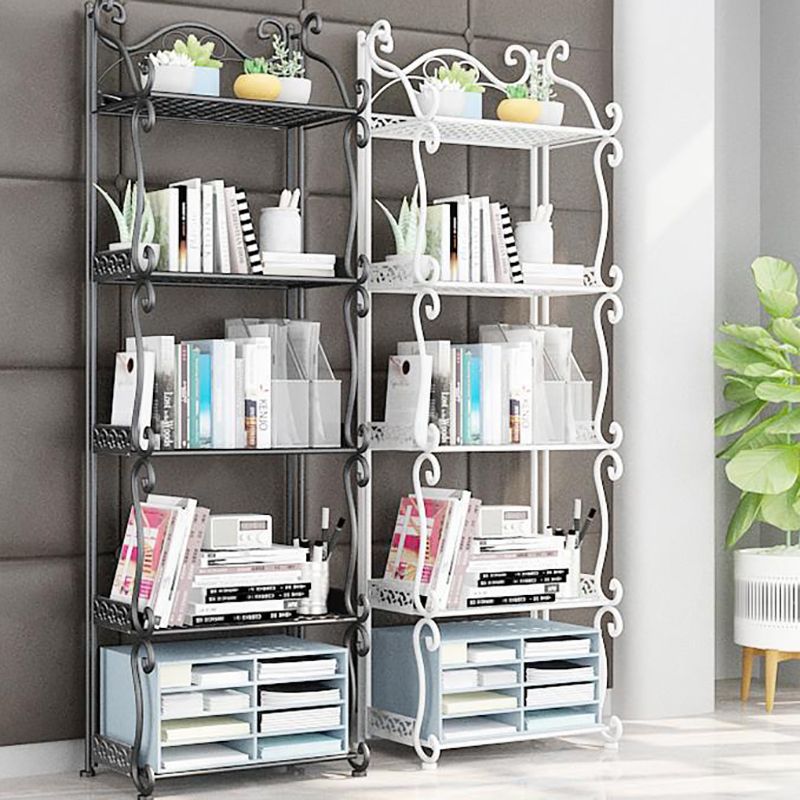 Contemporary Bookcase Metal Shelf Bookcase with Shelves for Living Room