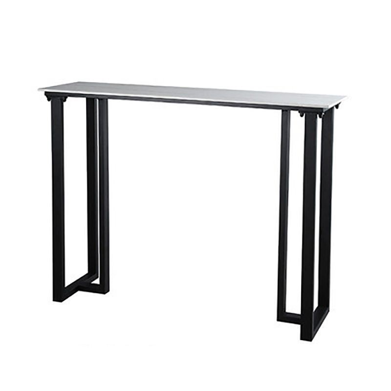 Industrial Bar Height Table Stone Top Bistro Bar Table for Patio Use