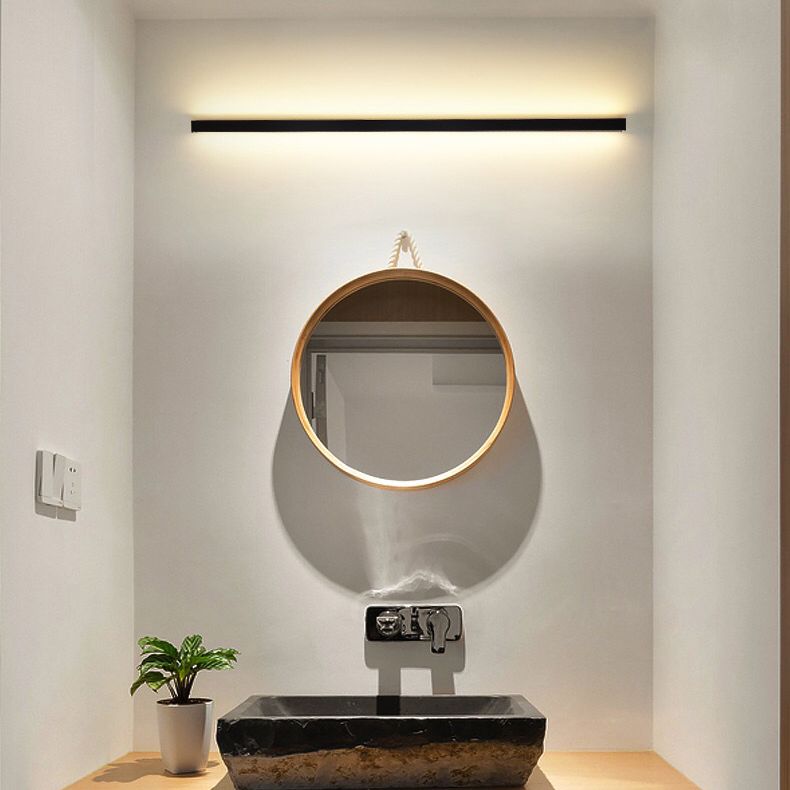 Luz de la pared lineal lámpara nórdica estilo minimalista de aleación de aluminio de aluminio