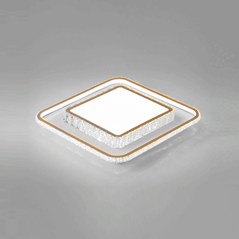 Luz de montaje de techo de cristal geométrico de iluminación de techo de montaje de LED de estilo moderno