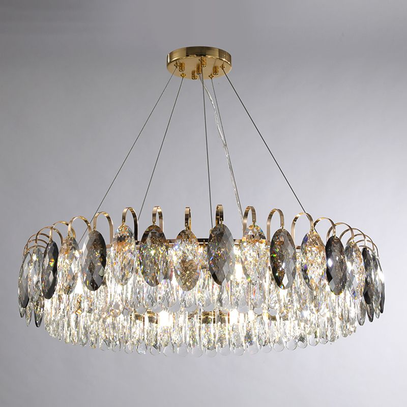 Lámpara de lámpara de cristal de lámpara de estilo moderno para sala de estar de dormitorio