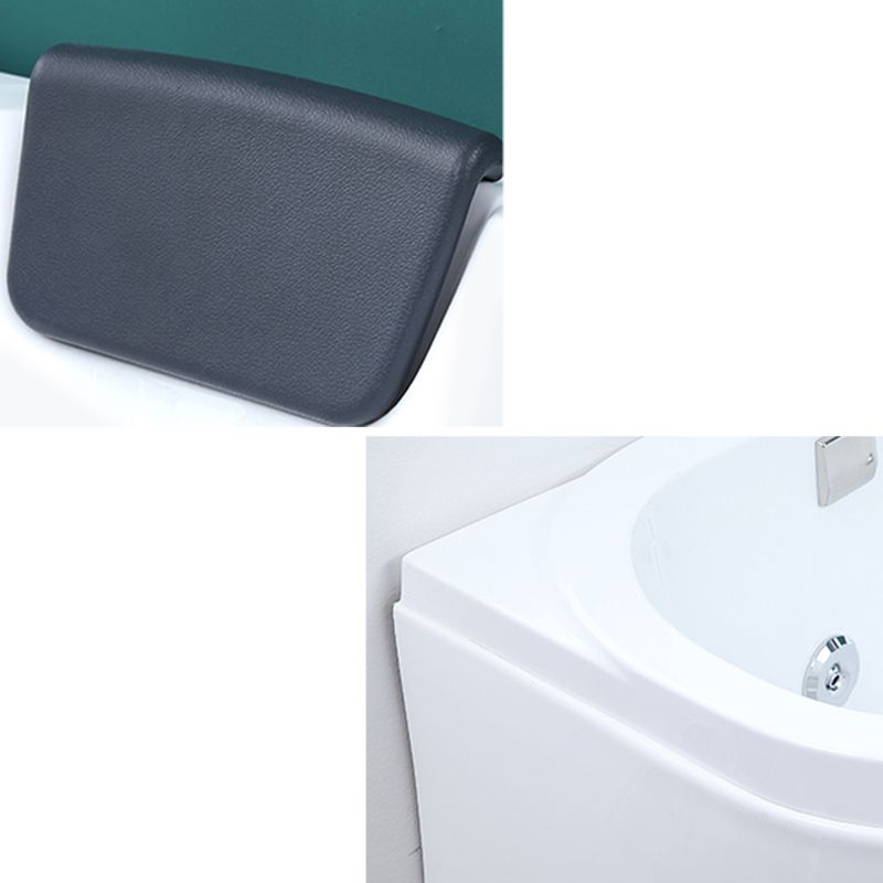 Modern Free Form Bathtub with Drain and Overflow Trim Acrylic Bath