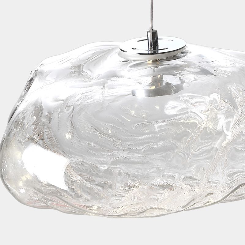 Pendentif en verre nordique en forme de nuage en forme de verre à couches