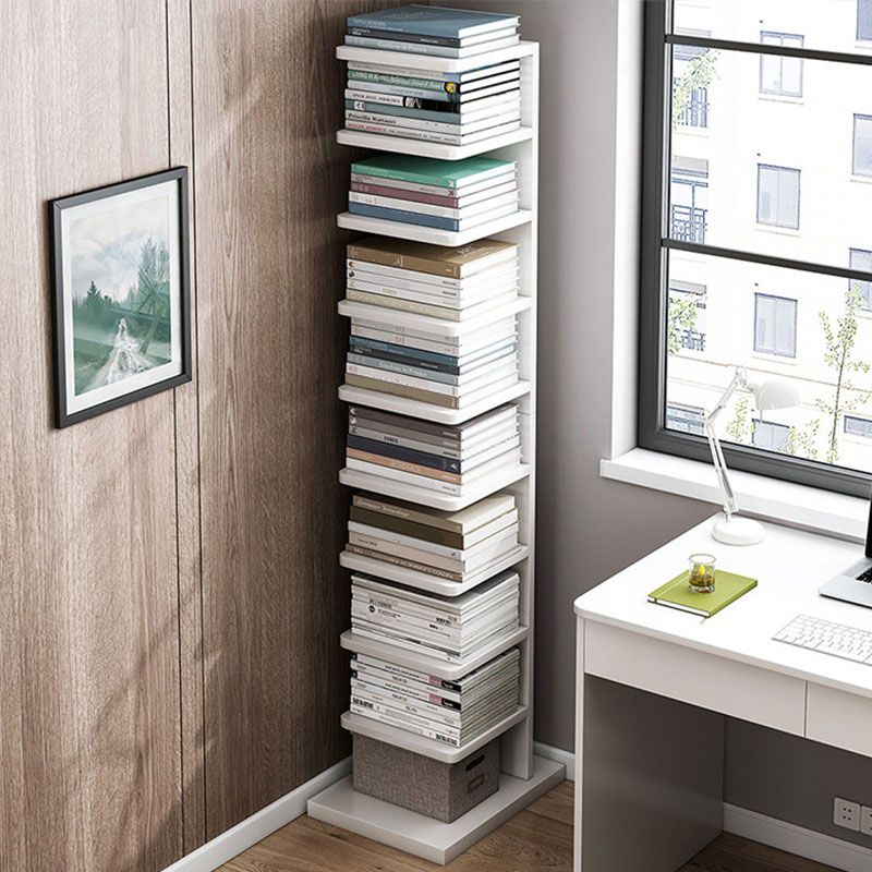 Modem & Contemporary Geometric Bookcase Wooden Book Shelf 11.8" Wide