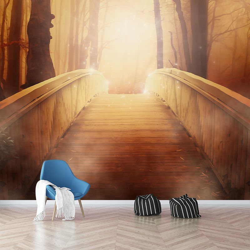 Eco-friendly Wall Mural Wallpaper Dreamland Illustration Sitting Room Wall Mural