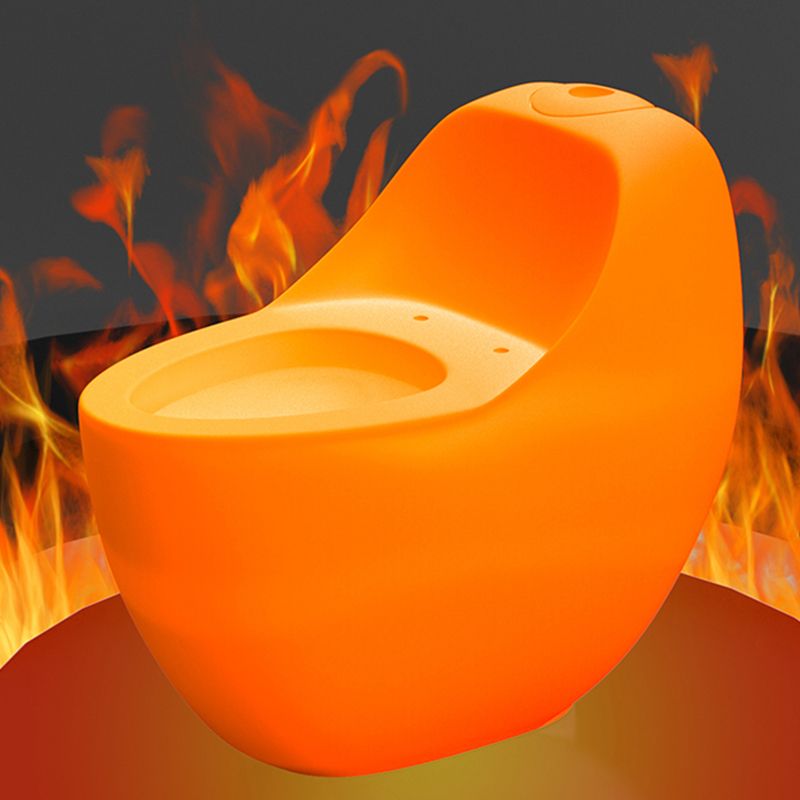 Contemporary Skirted Toilet Bowl One Piece Ceramic Urine Toilet with Seat