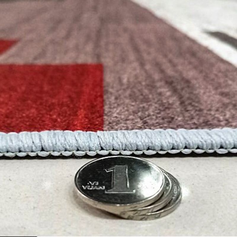 Stylish Modern Area Carpet Abstract Pattern Polyester Area Rug Stain Resistant Rug for Home Decor