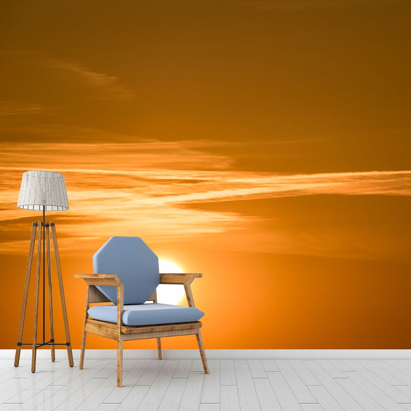 Evening Sky Mural Moisture-Resistant Wall Decoration for Living Room Bedroom