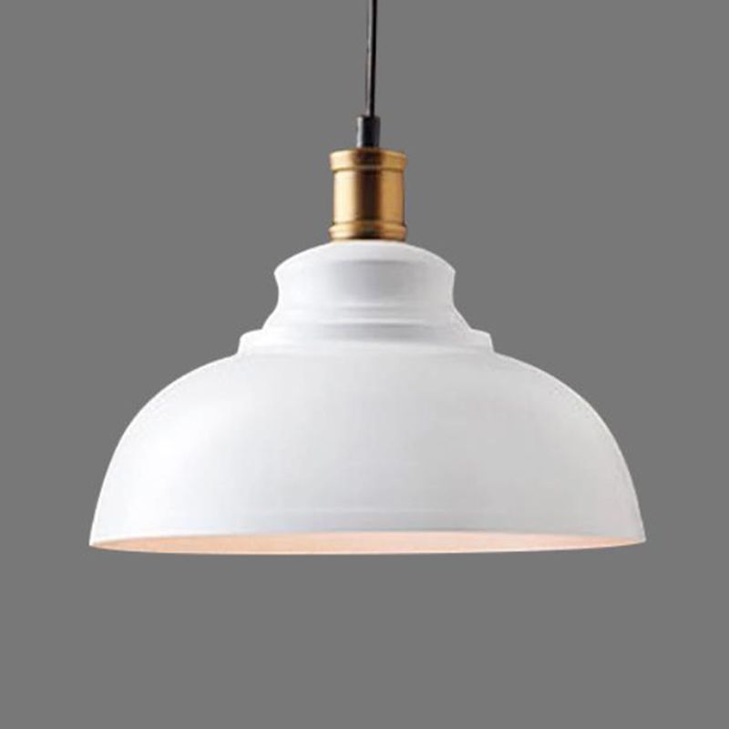 Single Ceiling Light Industrial Dome Shade Iron Hanging Pendant Light for Restaurant