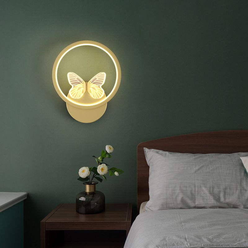 Metal Geometric Wall Mounted Lamps Modern Style 2 Lights Wall Lighting Fixtures
