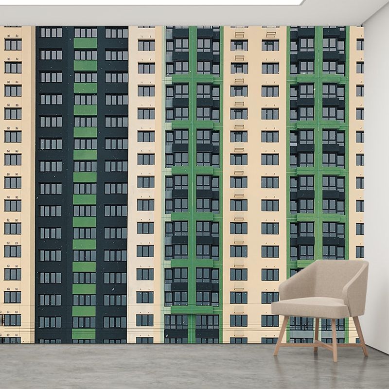 Building Mural Contemporary Style Horizontal Photography Study Room Wall Mural